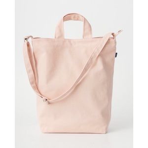 *NEW* BAGGU Light Pastel Pink Canvas Duck Tote Bag
